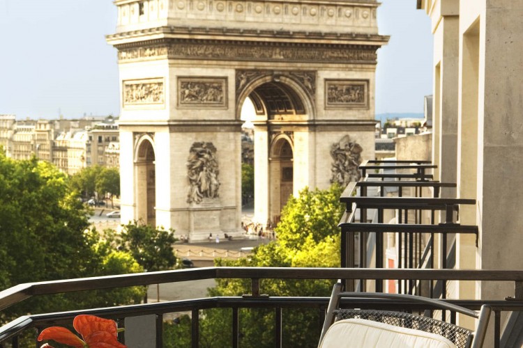 View from Terrace Arc de Triomphe